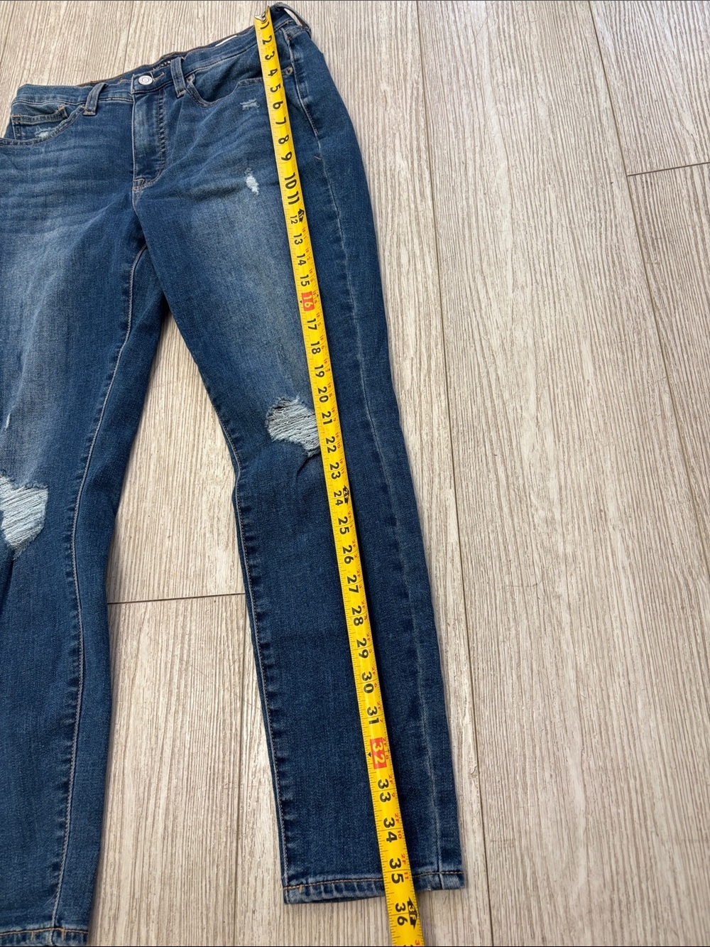 Lucky brand high rise skinny bridgette jeans sz 4 / 27 A - Picture 8 of 10